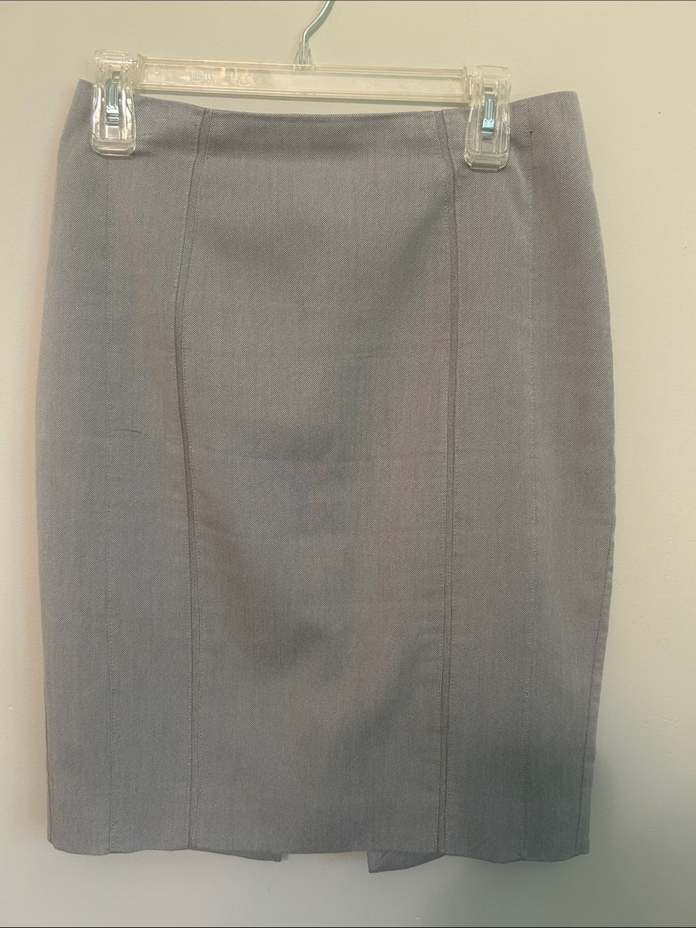 White House Black Market Gray Tailored Pencil Skirt